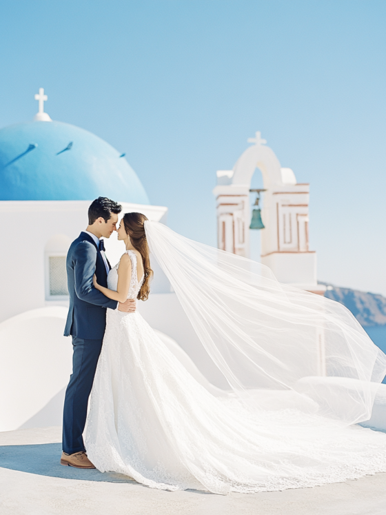 Santorini Wedding Venues with Caldera Views & Cliffside Charm
